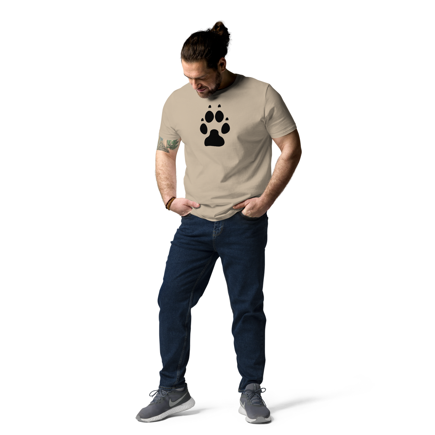 Wolf Pfote Unisex-Bio-Baumwoll-T-Shirt