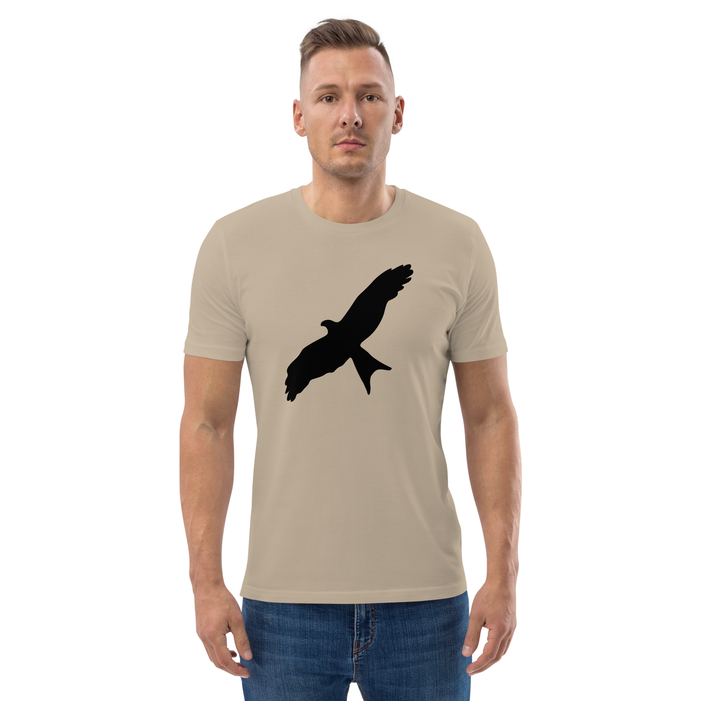 Rotmilan Silhouette Unisex-Bio-Baumwoll-T-Shirt
