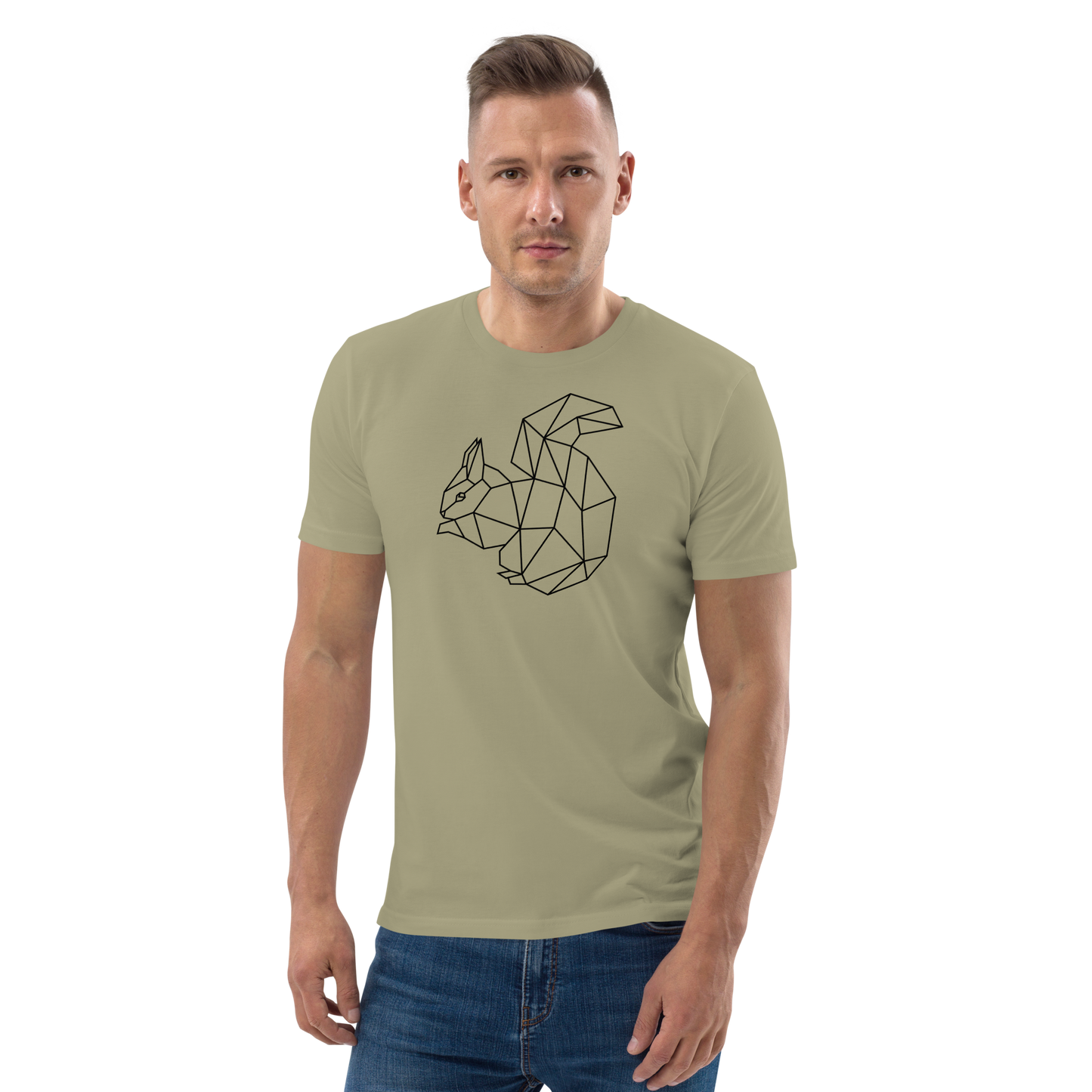 Eichhörnchen Polygon Unisex-Bio-Baumwoll-T-Shirt